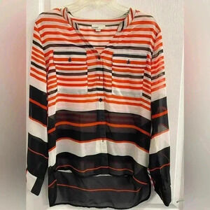 Covet Long Sleeve Sheer Blouse